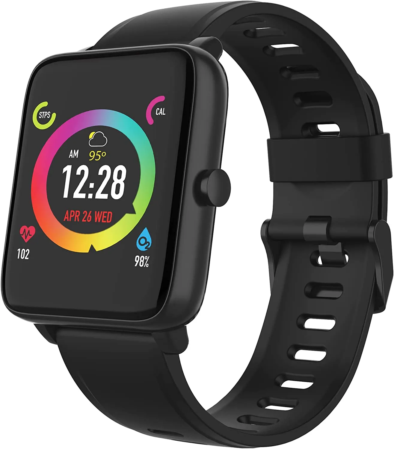 3Plus Smart Watch Built-in Fitness Tracker with Heart Rate and Blood Oxygen Monitor,Sleep Monitor Waterproof HD Color Touchscreen for Men Women Compatible with iPhone & Android Phone