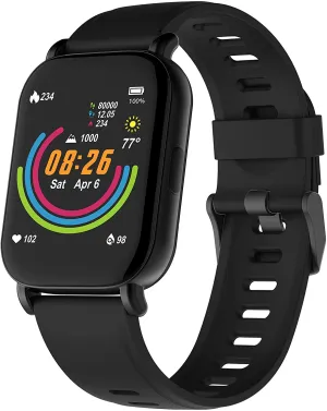 3Plus Smart Watch Built-in Fitness Tracker with Heart Rate and Blood Oxygen Monitor,Sleep Monitor Waterproof HD Color Touchscreen for Men Women Compatible with iPhone & Android Phone