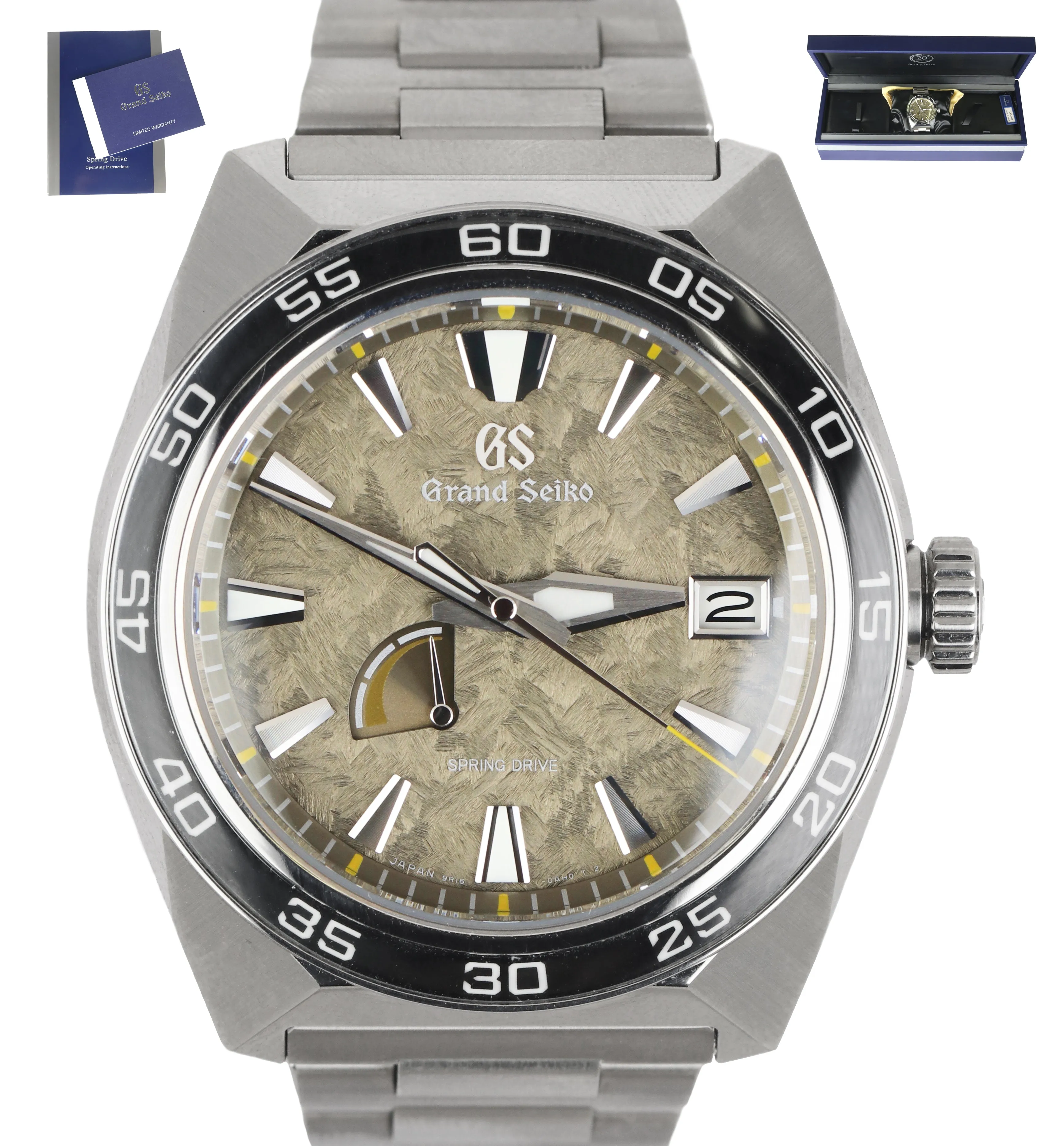 500 MADE Grand Seiko Spring Drive 'LION' Camo Titanium SBGA403 44.5mm