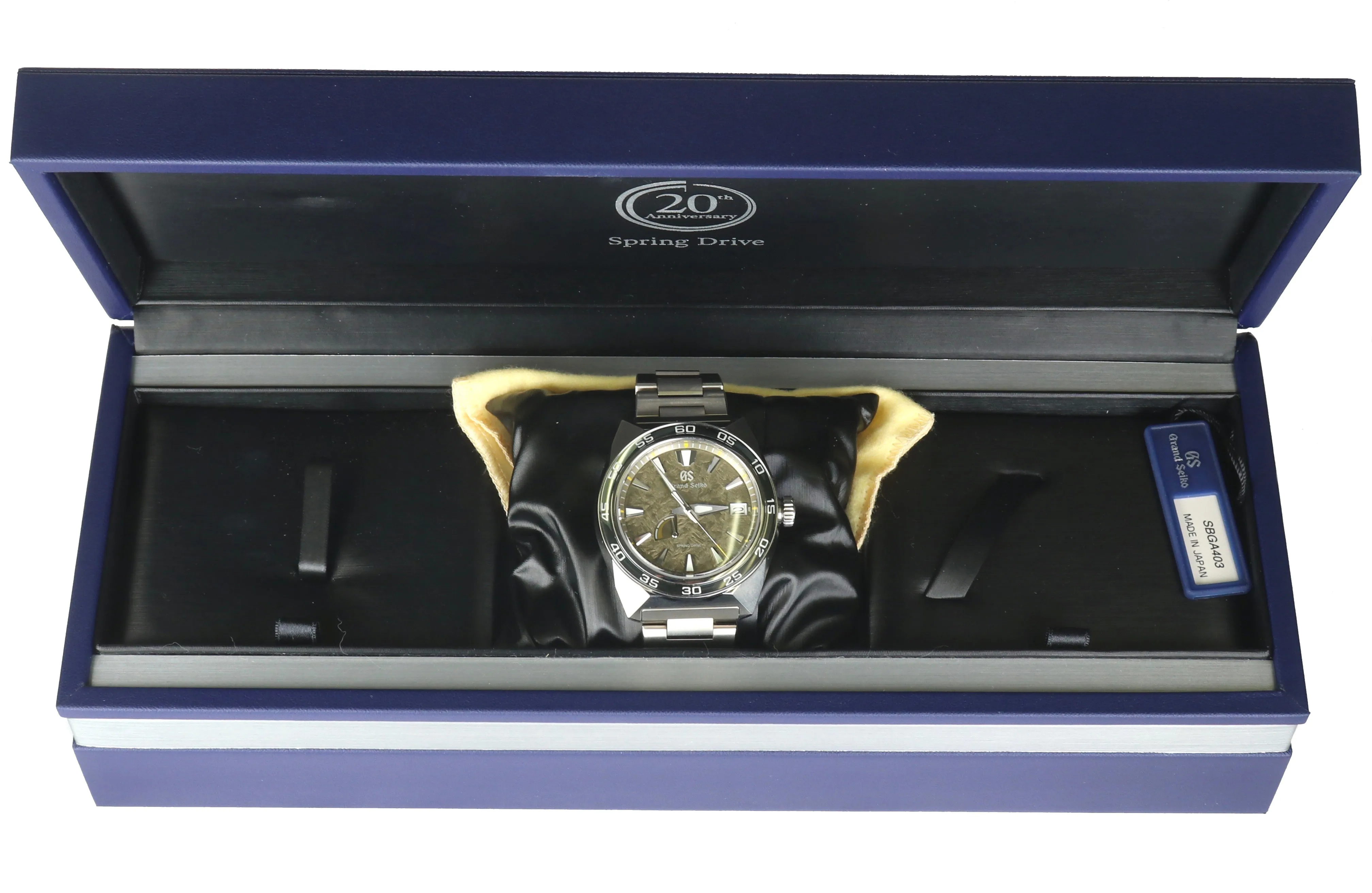 500 MADE Grand Seiko Spring Drive 'LION' Camo Titanium SBGA403 44.5mm