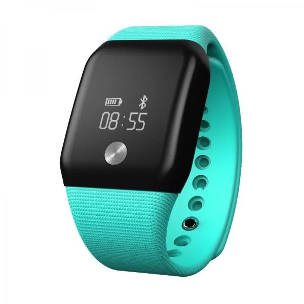 A88  Bluetooth 4.0 Smart Watch Heart Rate Monitor Blood Oxygen Monitor for iOS iPhone Android - Green