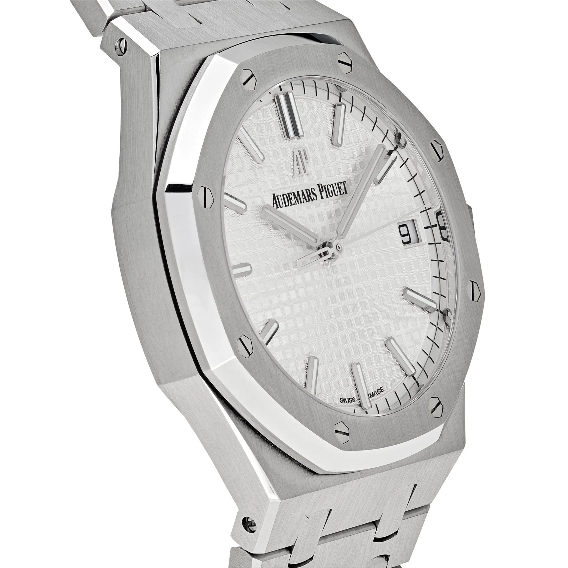 A&P Luxury Watches Royal Oak 15500ST.OO.1220ST.04 Selfwinding Stainless Steel Silver-White Dial (2021)