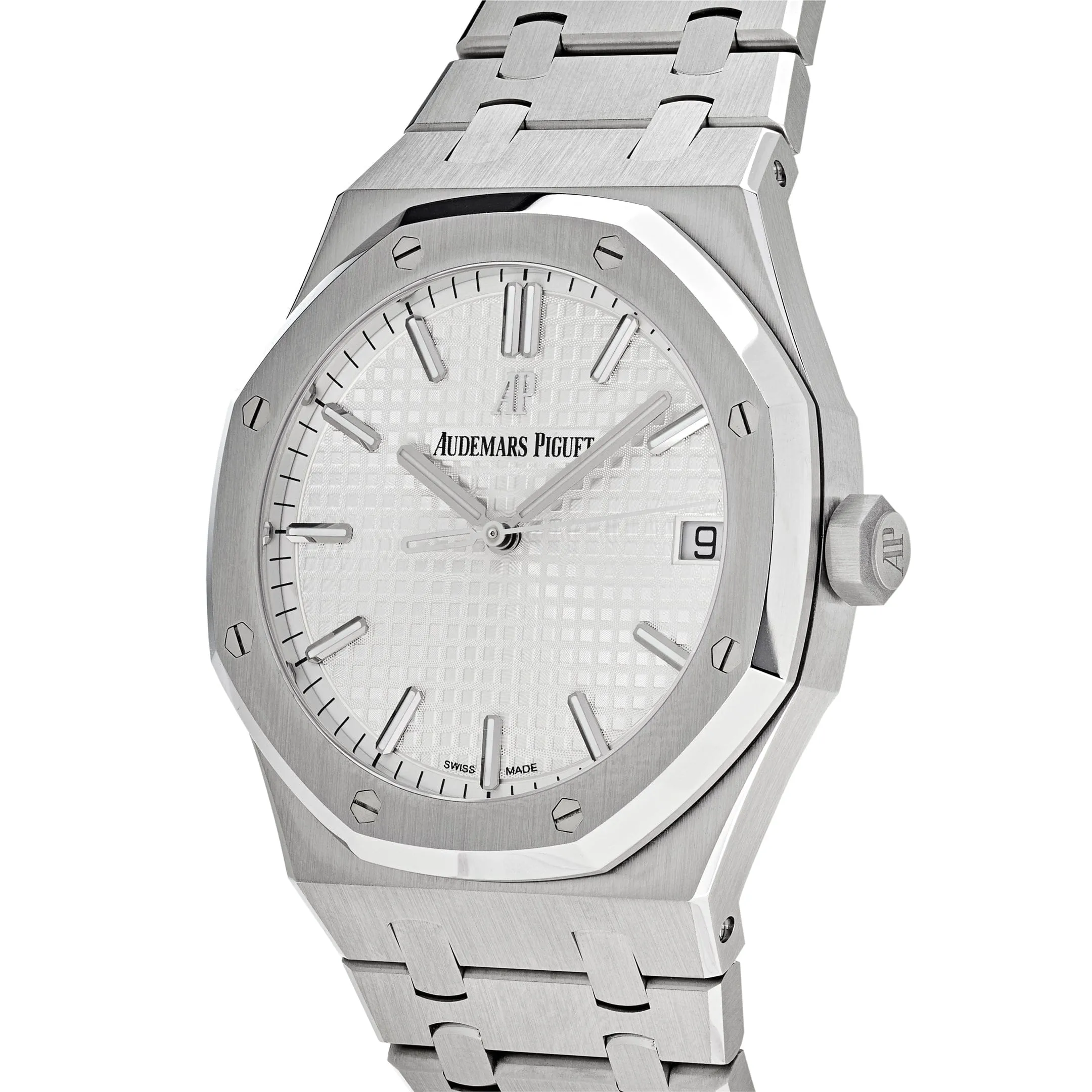 A&P Luxury Watches Royal Oak 15500ST.OO.1220ST.04 Selfwinding Stainless Steel Silver-White Dial (2021)