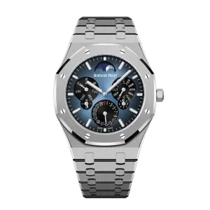 A&P Luxury Watches Royal Oak 26586TI.OO.1240TI.01 Perpetual Calendar Ultra-Thin Titanium Limited Edition