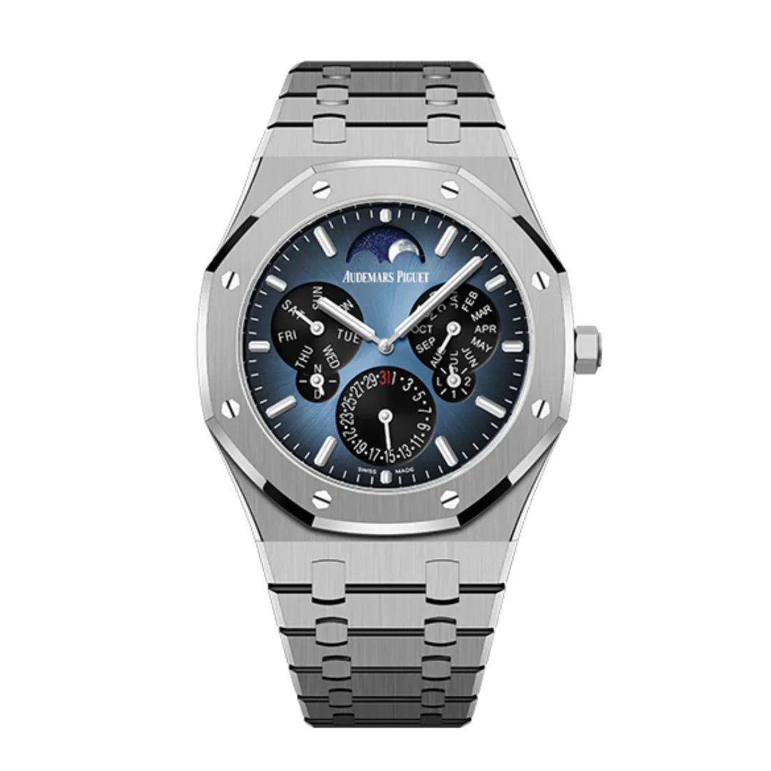 A&P Luxury Watches Royal Oak 26586TI.OO.1240TI.01 Perpetual Calendar Ultra-Thin Titanium Limited Edition