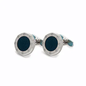 A&P Luxury Watches Stainless Steel Cufflinks in Blue