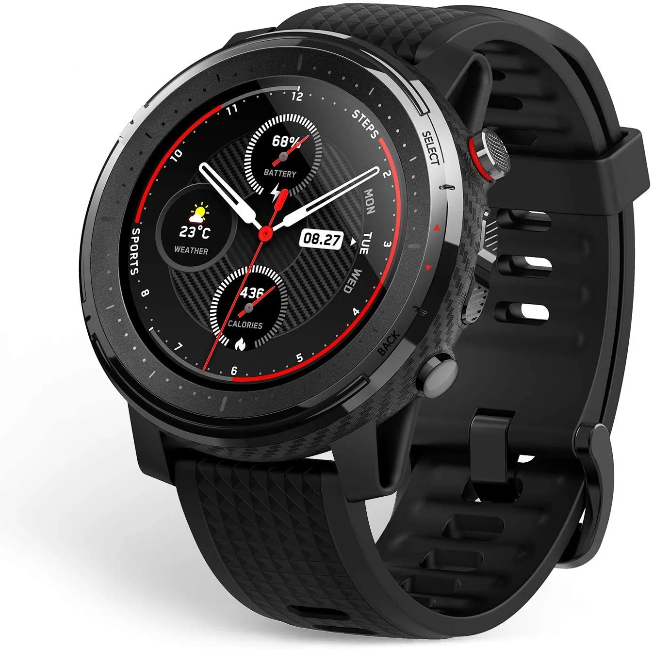 Amazfit T-Rex Pro Smartwatch Fitness Watch with Built-in GPS, Military Standard Certified, 18 Day Battery Life, SpO2, Heart Rate Monitor, 100  Sports Modes, 10 ATM Waterproof, Steel Blue