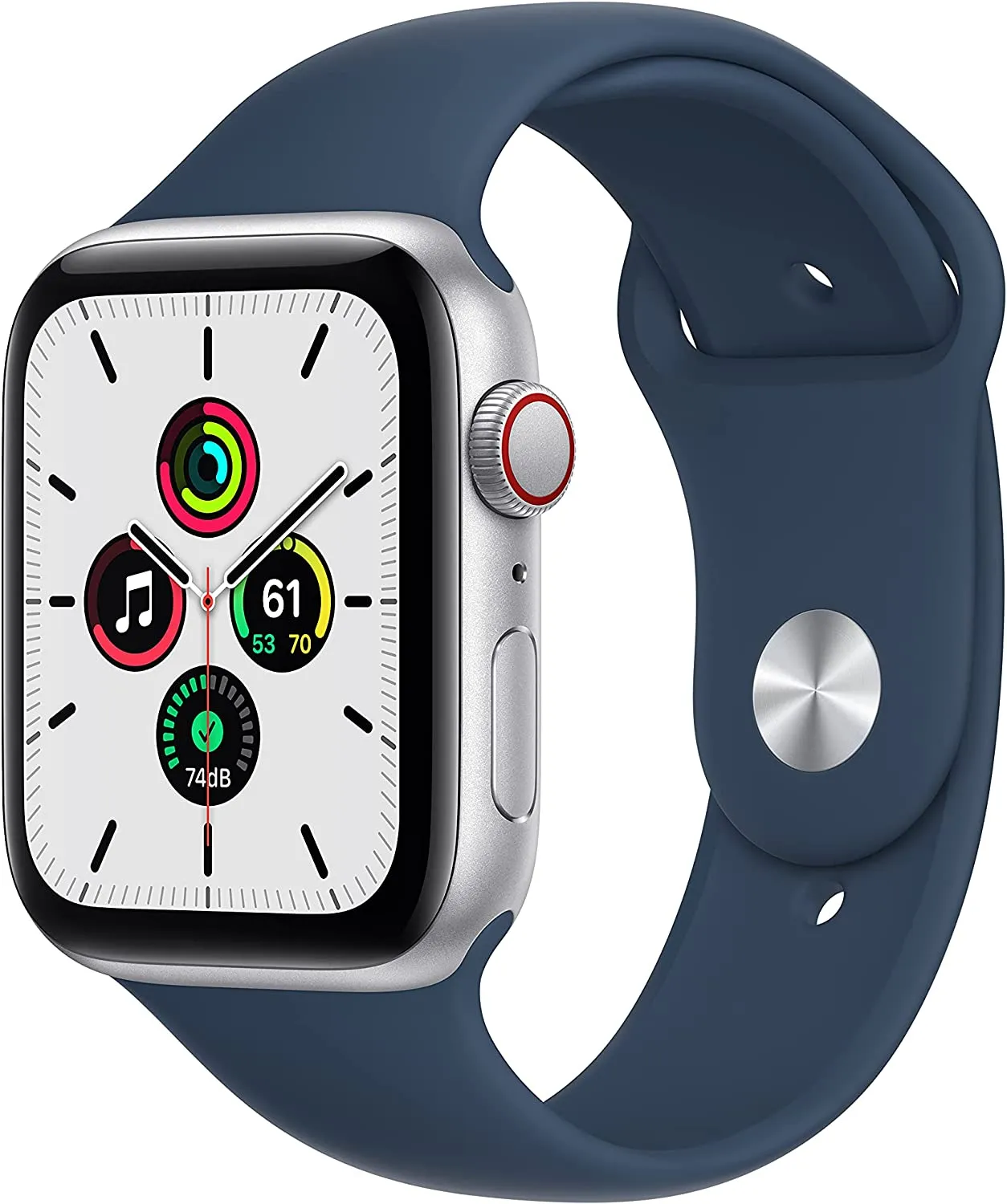 Apple Watch SE [GPS 40mm] Smart Watch w/ Space Grey Aluminium Case with Midnight Sport Band. Fitness & Activity Tracker, Heart Rate Monitor, Retina Display, Water Resistant
