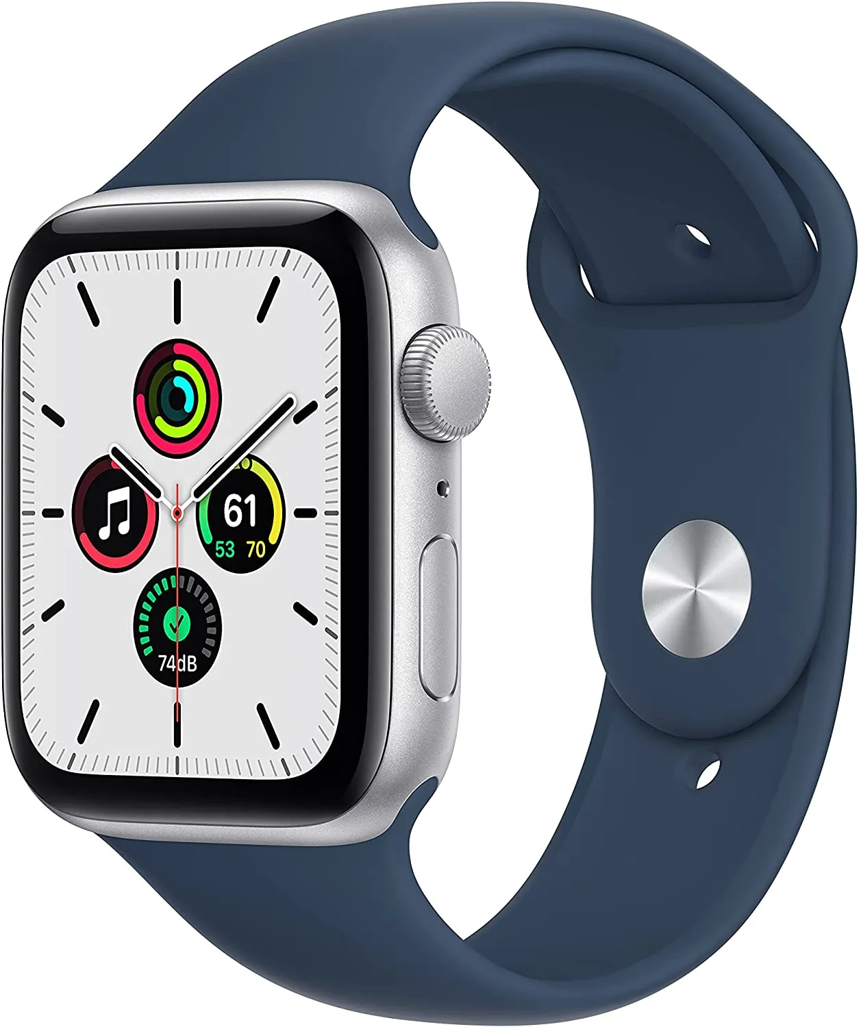 Apple Watch SE [GPS 40mm] Smart Watch w/ Space Grey Aluminium Case with Midnight Sport Band. Fitness & Activity Tracker, Heart Rate Monitor, Retina Display, Water Resistant