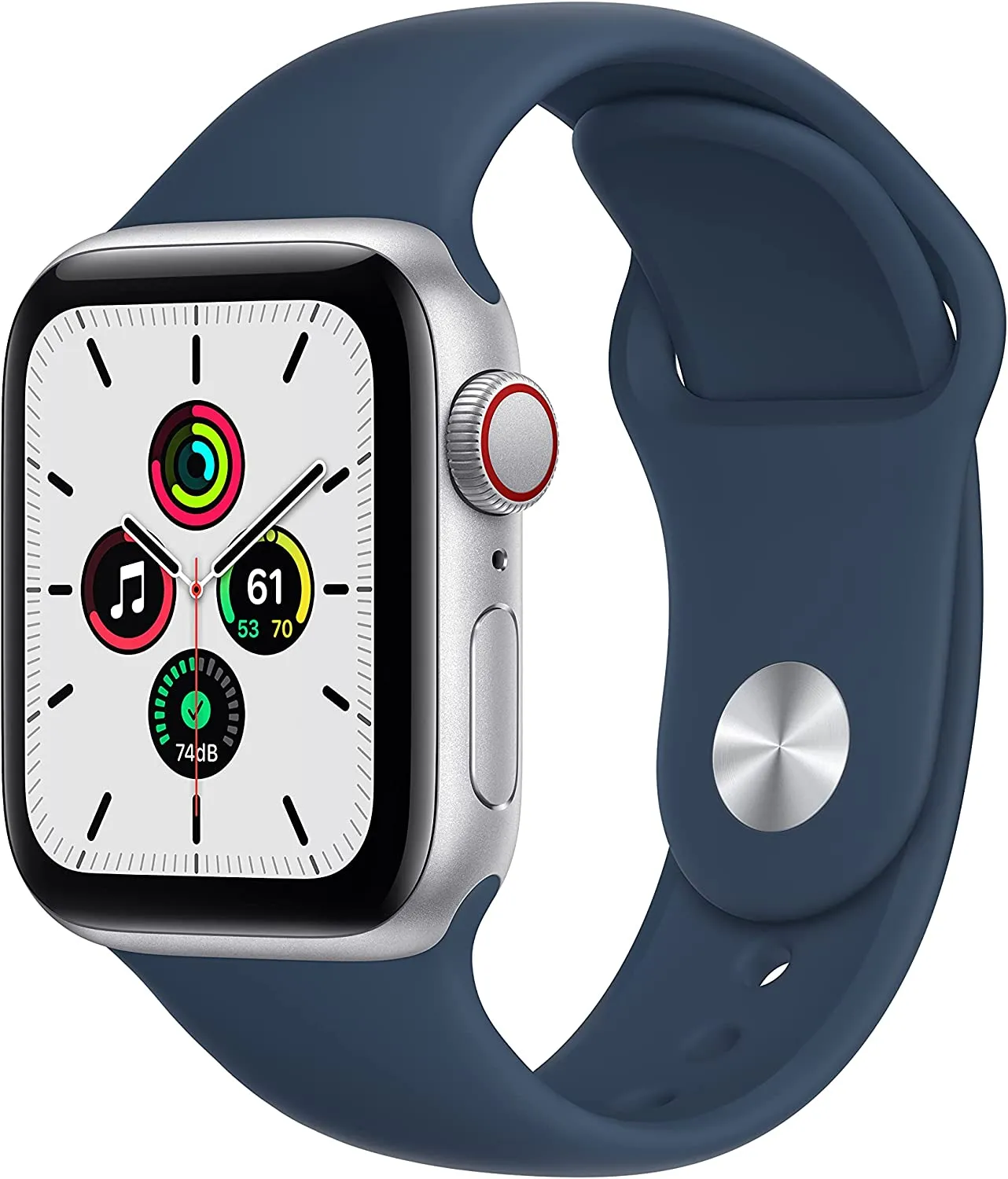 Apple Watch SE [GPS 40mm] Smart Watch w/ Space Grey Aluminium Case with Midnight Sport Band. Fitness & Activity Tracker, Heart Rate Monitor, Retina Display, Water Resistant