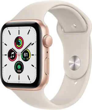 Apple Watch SE [GPS 40mm] Smart Watch w/ Space Grey Aluminium Case with Midnight Sport Band. Fitness & Activity Tracker, Heart Rate Monitor, Retina Display, Water Resistant