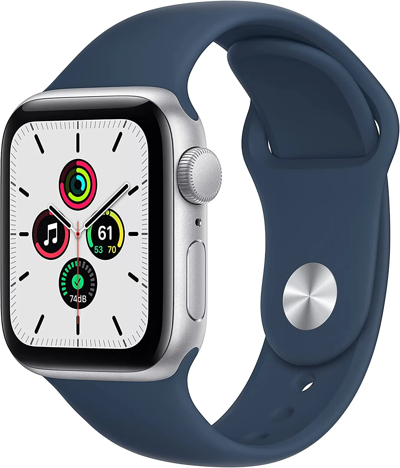 Apple Watch SE [GPS 40mm] Smart Watch w/ Space Grey Aluminium Case with Midnight Sport Band. Fitness & Activity Tracker, Heart Rate Monitor, Retina Display, Water Resistant