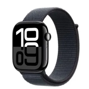 Apple Watch Series 10 GPS 46mm Jet Black Aluminium Case with Ink Sport Loop
