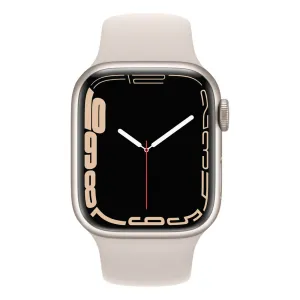 Apple Watch Series 7 GPS   Cellular, 45mm Starlight Aluminium Case with Starlight Sport Band - AU Version ( Refurbished Grade A)
