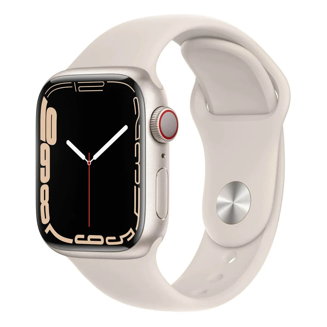 Apple Watch Series 7 GPS   Cellular, 45mm Starlight Aluminium Case with Starlight Sport Band - AU Version ( Refurbished Grade A)
