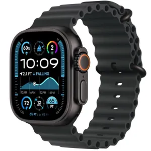 Apple Watch Ultra 2 GPS   Cellular 49mm Black Titanium Case with Black Ocean Band