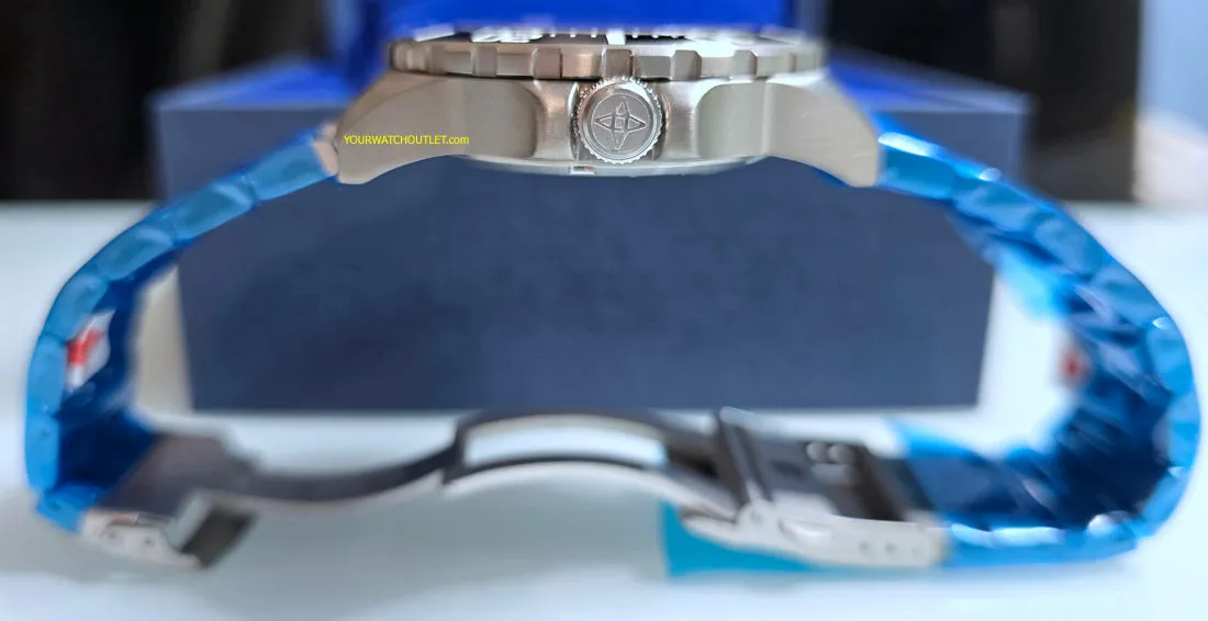 ARAGON Automatic Titanium 45mm Teal DiveMaster Sapphire Crystal Ceramic Bezel Inlay A682TEA