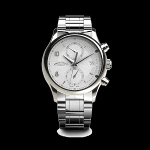 ARMAND NICOLET M02-4 MEN'S AUTOMATIC STEEL BRACELET SILVER DIAL WATCH