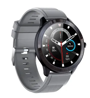 Astrum Wireless Bluetooth IP68 Sports Round Metal Smart Watch - SN93 -GREY