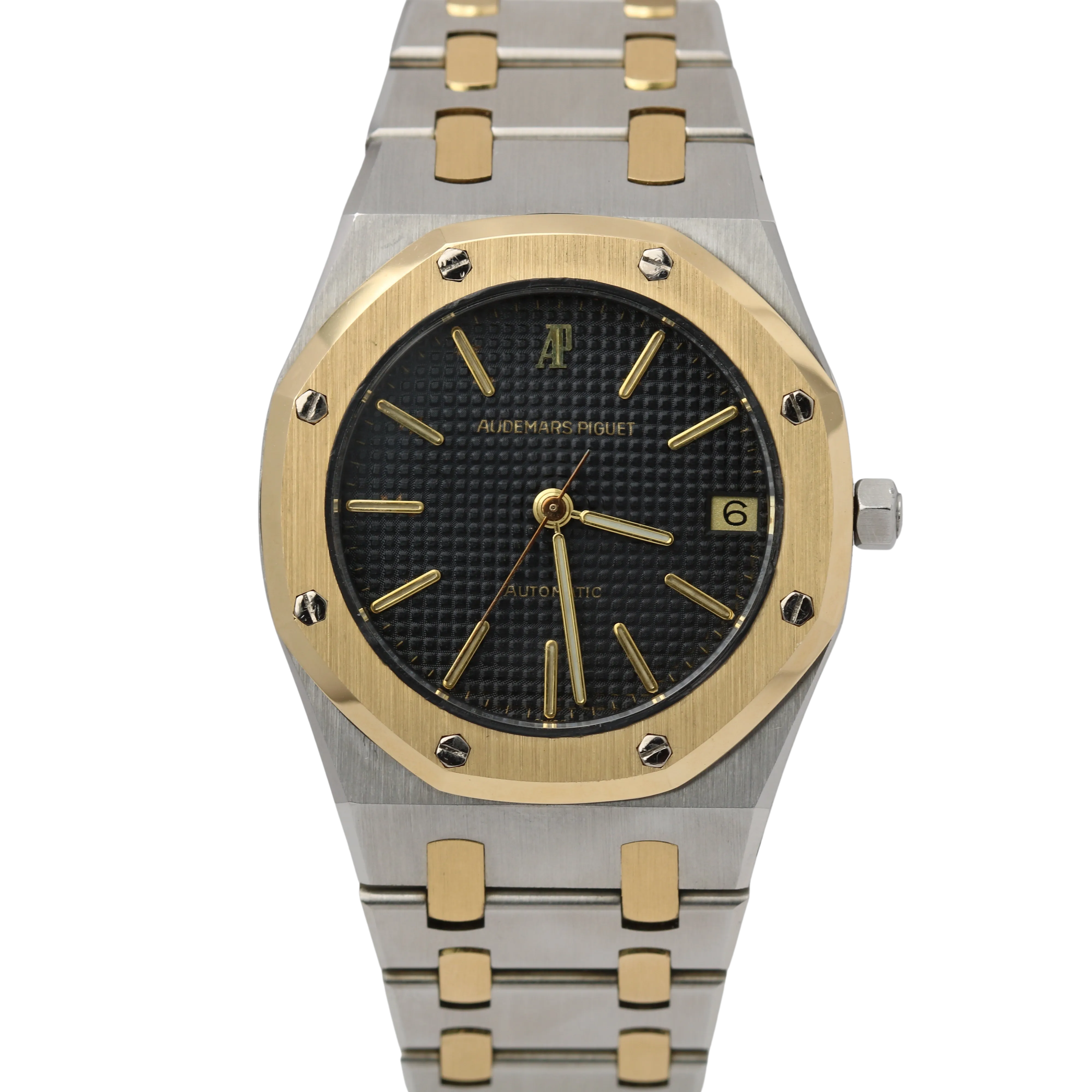 Audemars Piguet Royal Oak 14100SA 18K Gold Black Two Tone 36mm Automatic Watch