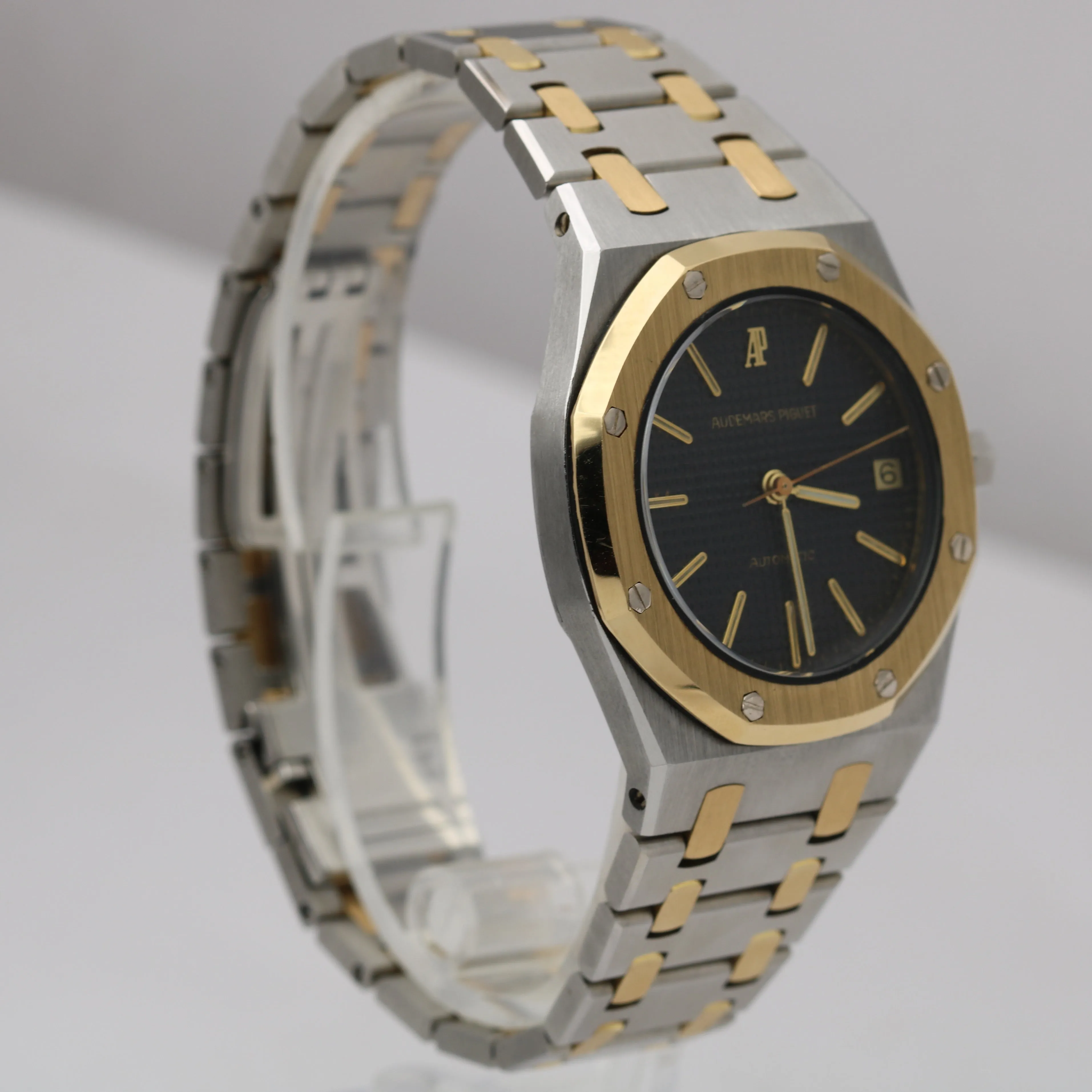 Audemars Piguet Royal Oak 14100SA 18K Gold Black Two Tone 36mm Automatic Watch