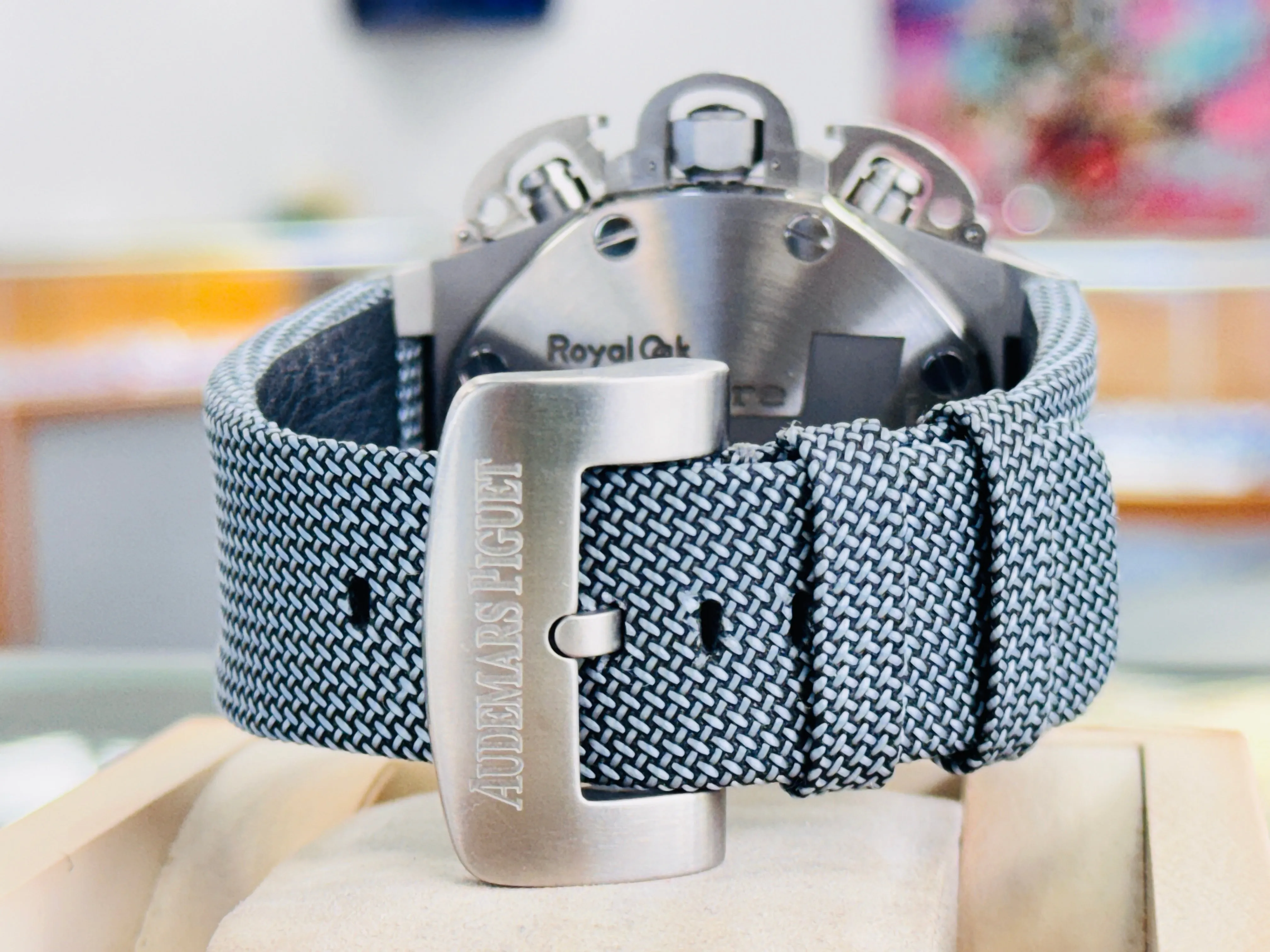 Audemars Piguet Royal Oak Offshore Chronograph Titanium 48mm 25863TI.OO.A08CU.01 “T3 Terminator” Service Box & Service Card PreOwned
