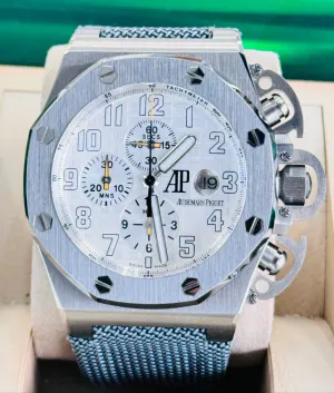 Audemars Piguet Royal Oak Offshore Chronograph Titanium 48mm 25863TI.OO.A08CU.01 “T3 Terminator” Service Box & Service Card PreOwned