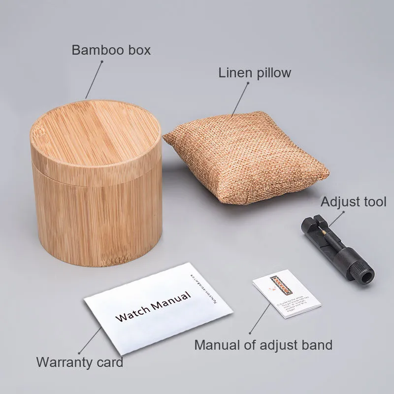 AUREO - Men Wood Watch Chronograph