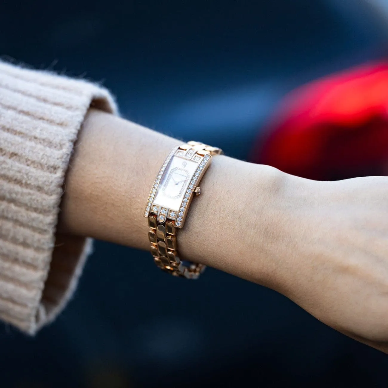 Avenue C Emerald Quartz 18K Rose Gold