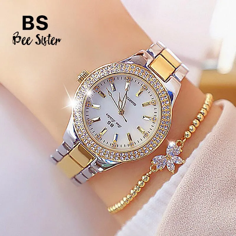 Bee Sister - Diamond Women's Quartz Watch (with a ins Bracelet as gift)