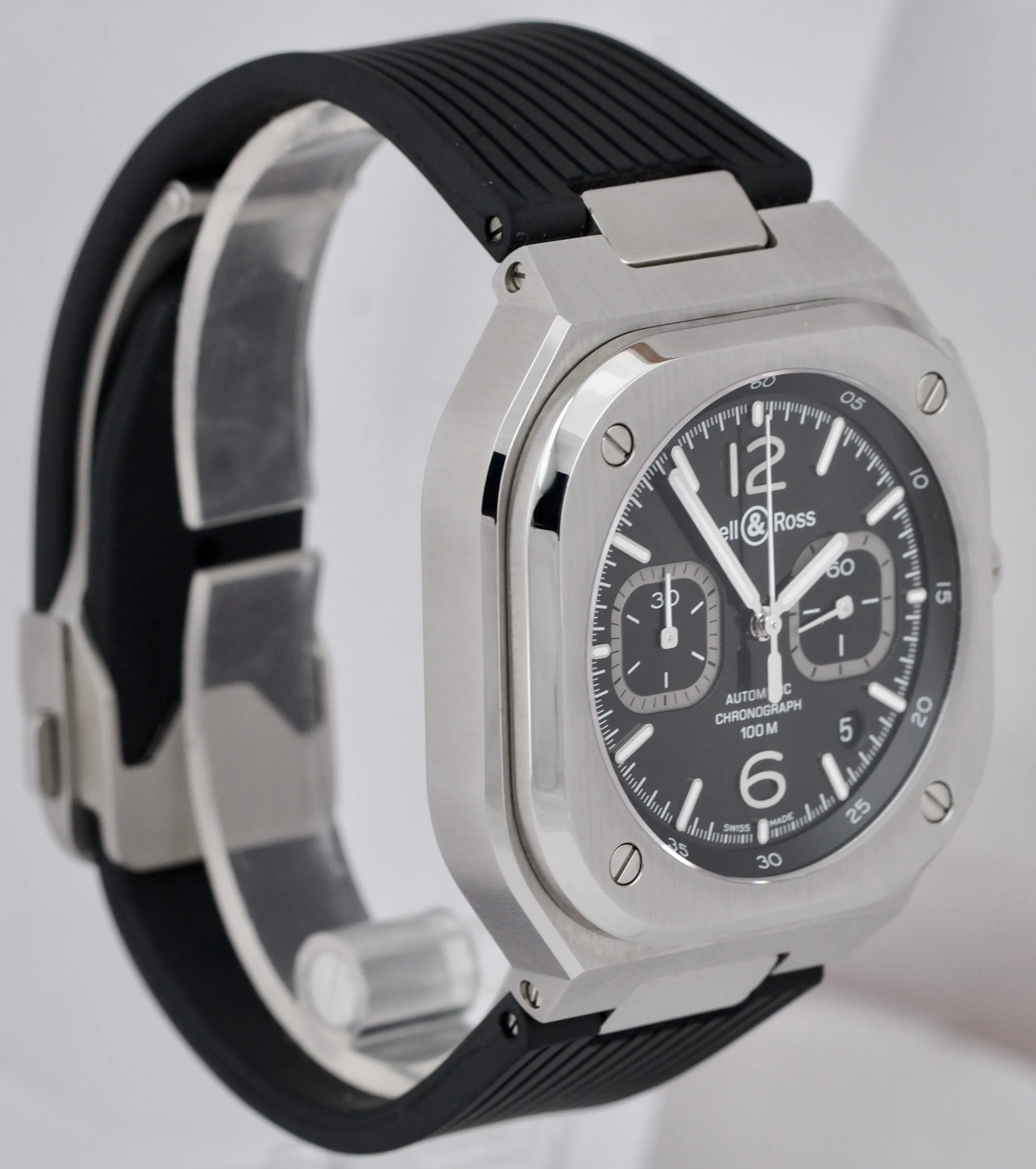 Bell & Ross BR 05 Chronograph Black 42mm Stainless Steel Automatic BR05C Watch