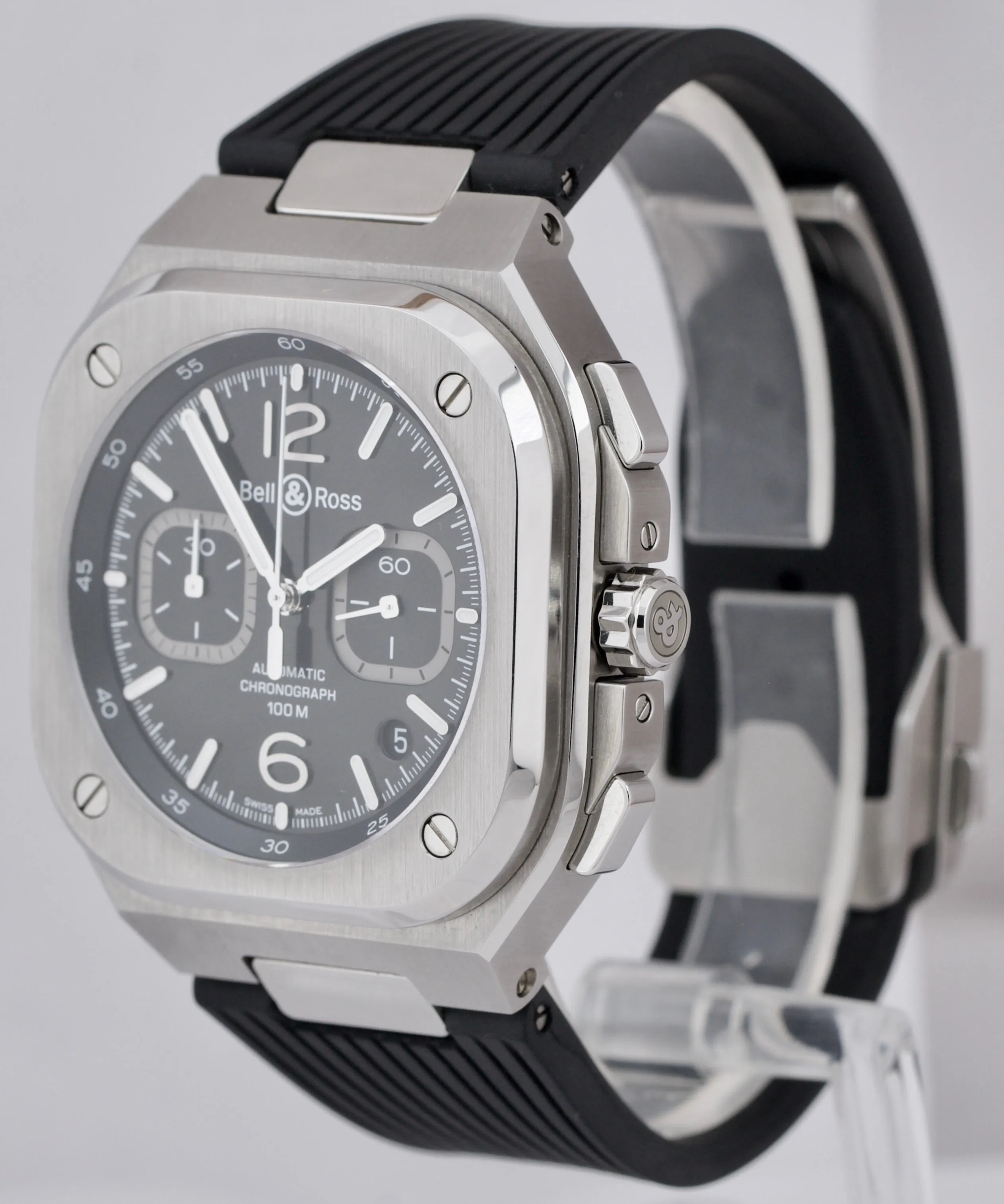 Bell & Ross BR 05 Chronograph Black 42mm Stainless Steel Automatic BR05C Watch