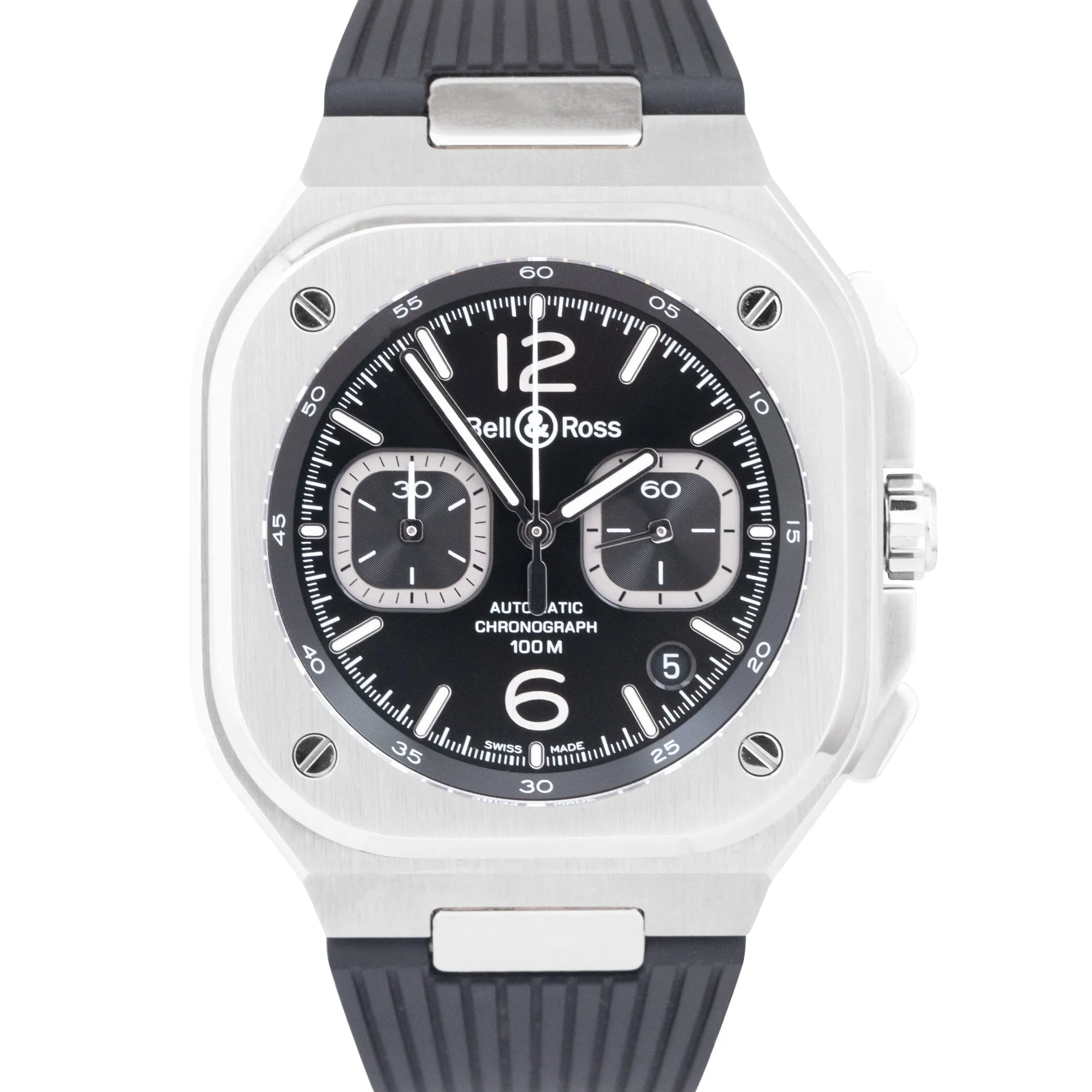 Bell & Ross BR 05 Chronograph Black 42mm Stainless Steel Automatic BR05C Watch