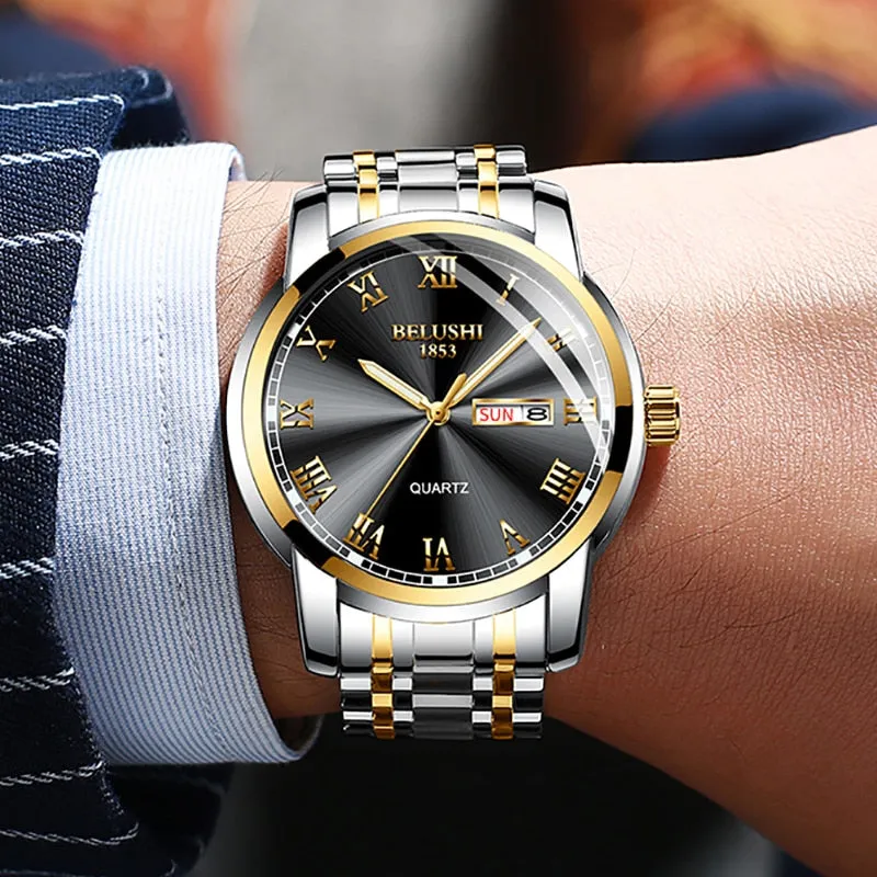 BELUSHI Luxury Stainless Steel Men Watch (54% Off)