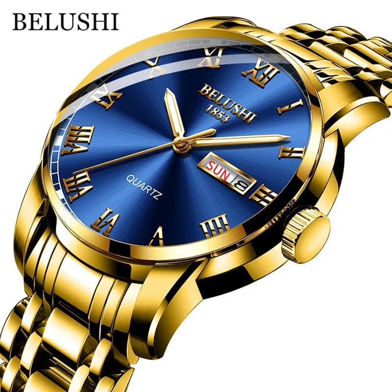 BELUSHI Luxury Stainless Steel Men Watch (54% Off)
