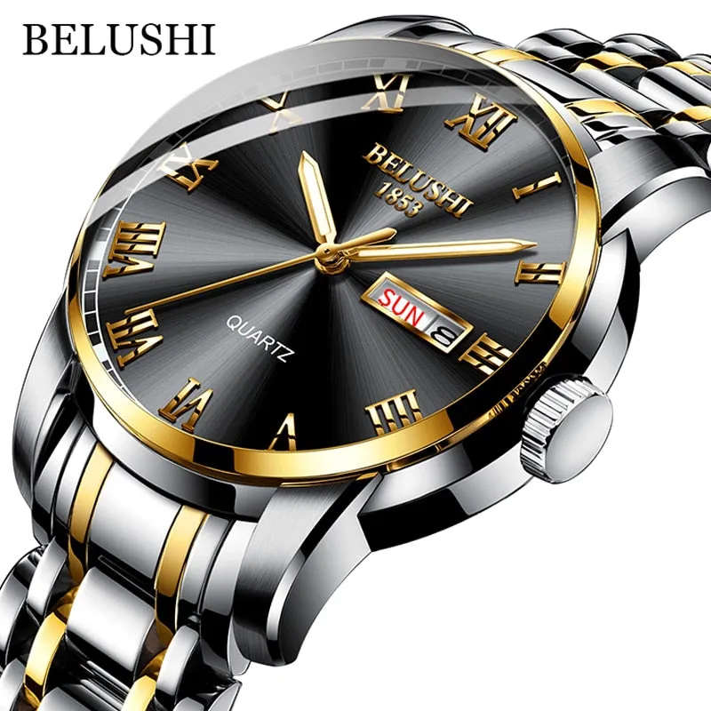 BELUSHI Luxury Stainless Steel Men Watch (54% Off)