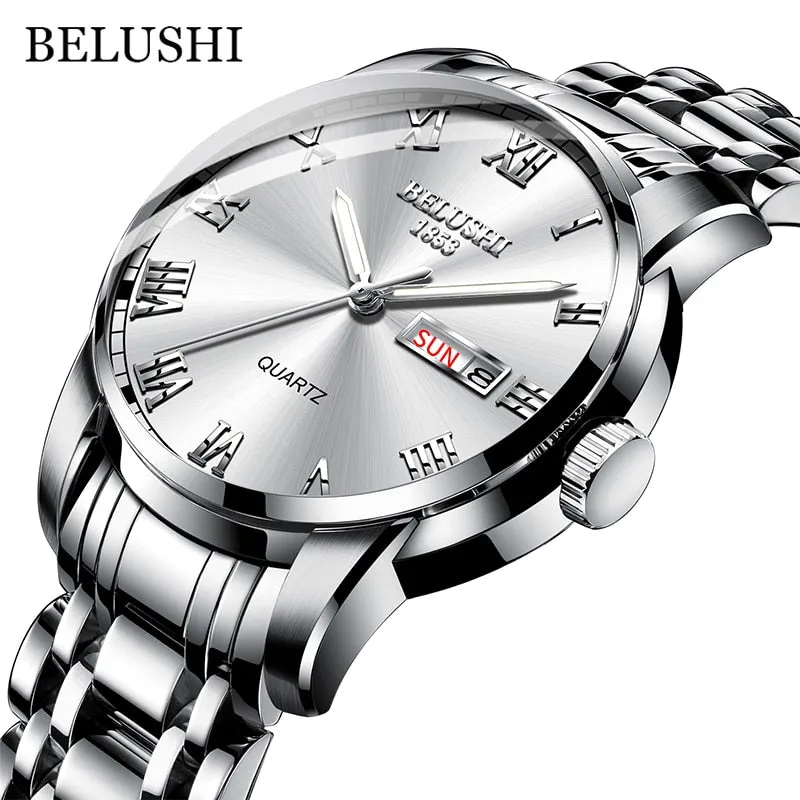 BELUSHI Luxury Stainless Steel Men Watch (54% Off)