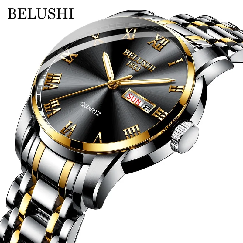 BELUSHI Luxury Stainless Steel Men Watch (54% Off)