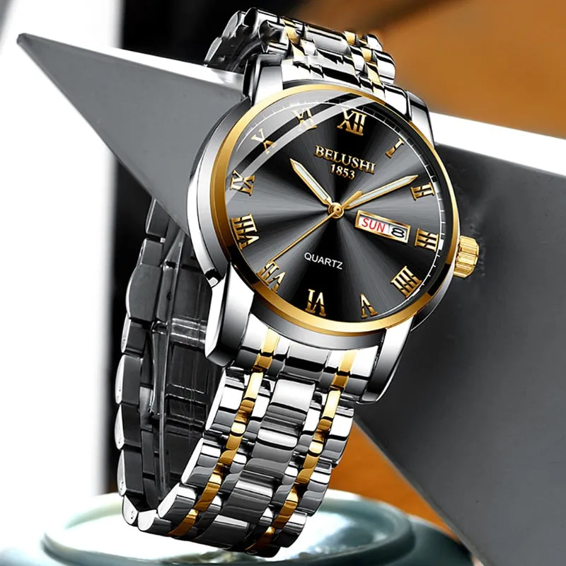 BELUSHI Luxury Stainless Steel Men Watch (54% Off)