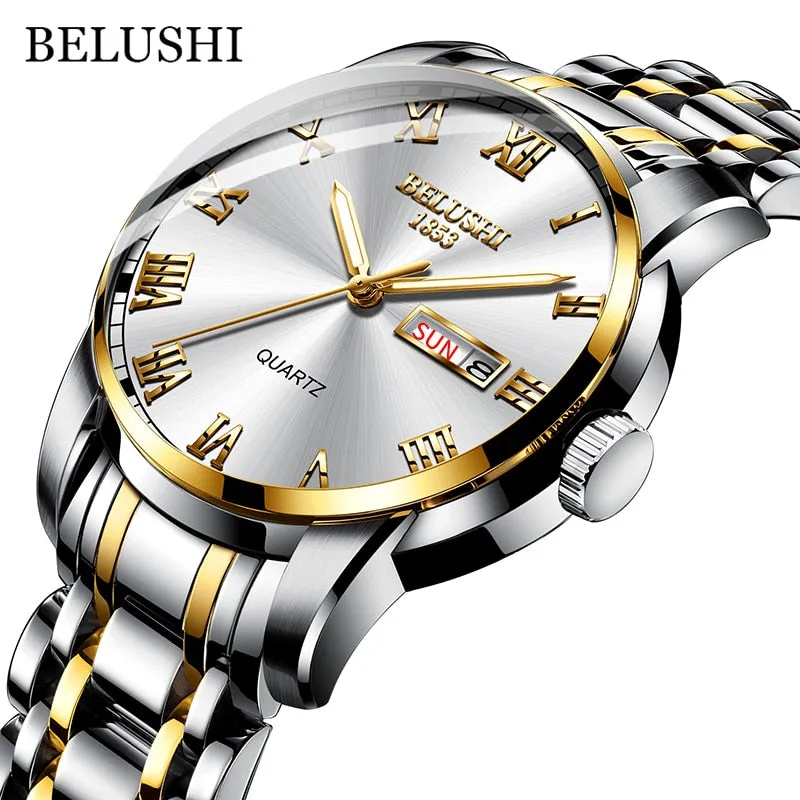 BELUSHI Luxury Stainless Steel Men Watch (54% Off)