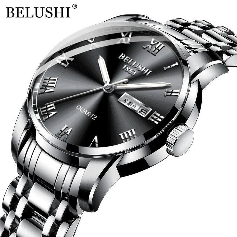 BELUSHI Luxury Stainless Steel Men Watch (54% Off)