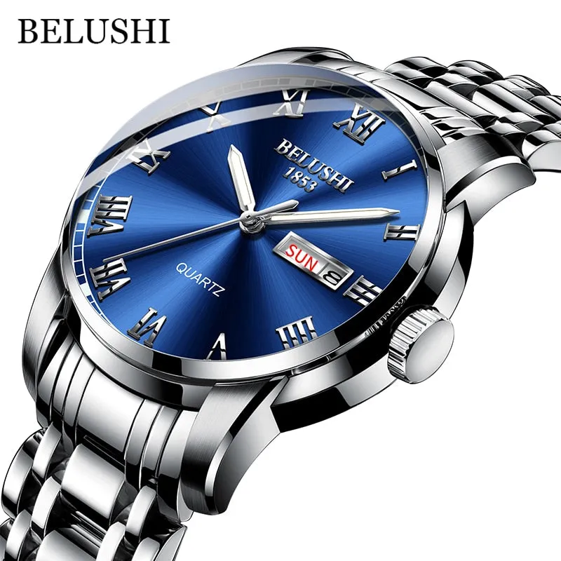 BELUSHI Luxury Stainless Steel Men Watch (54% Off)