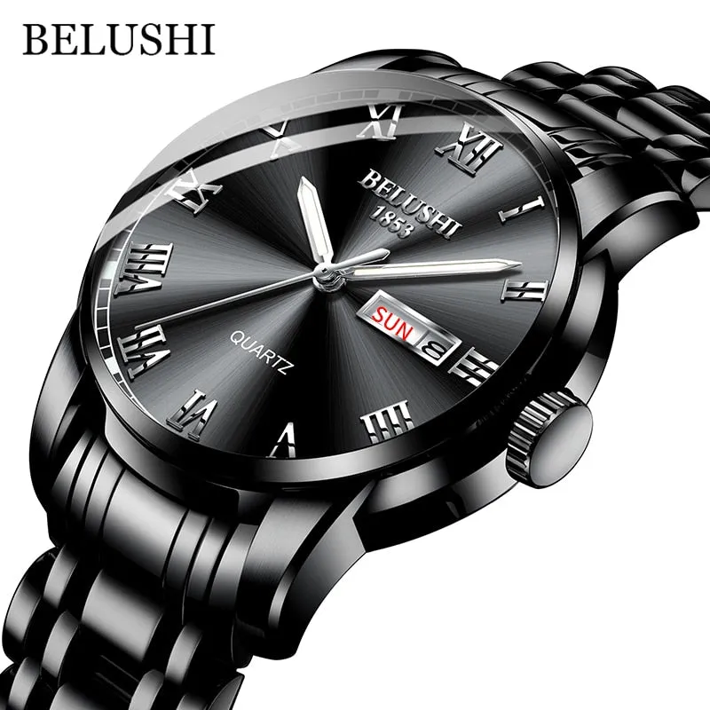 BELUSHI Luxury Stainless Steel Men Watch (54% Off)