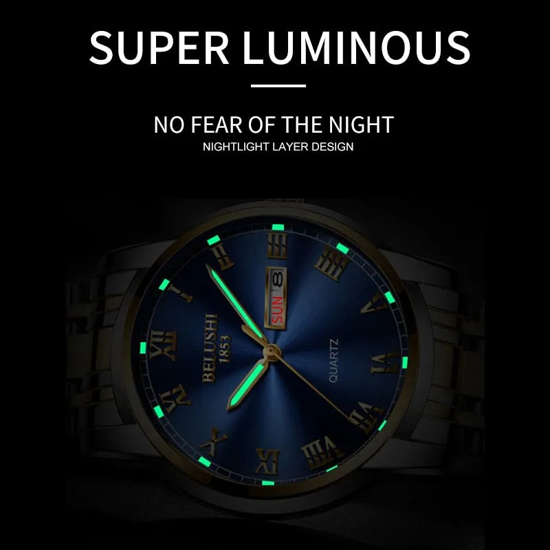 BELUSHI Luxury Stainless Steel Men Watch (54% Off)