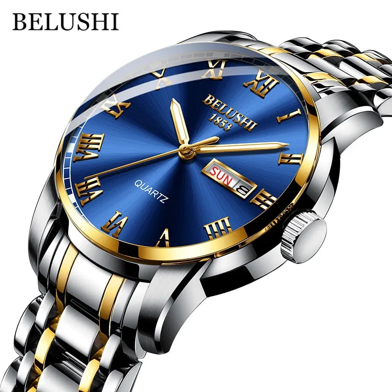 BELUSHI Luxury Stainless Steel Men Watch (54% Off)