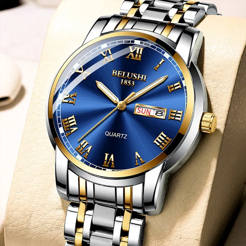 BELUSHI Luxury Stainless Steel Men Watch (54% Off)