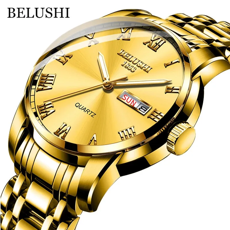 BELUSHI Luxury Stainless Steel Men Watch (54% Off)