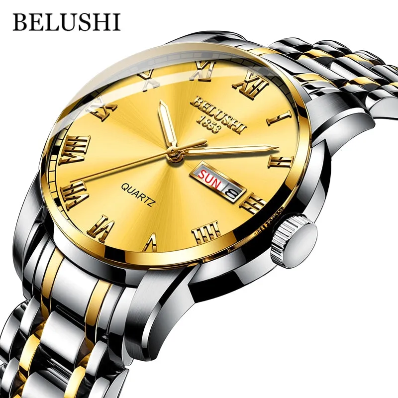 BELUSHI Luxury Stainless Steel Men Watch (54% Off)