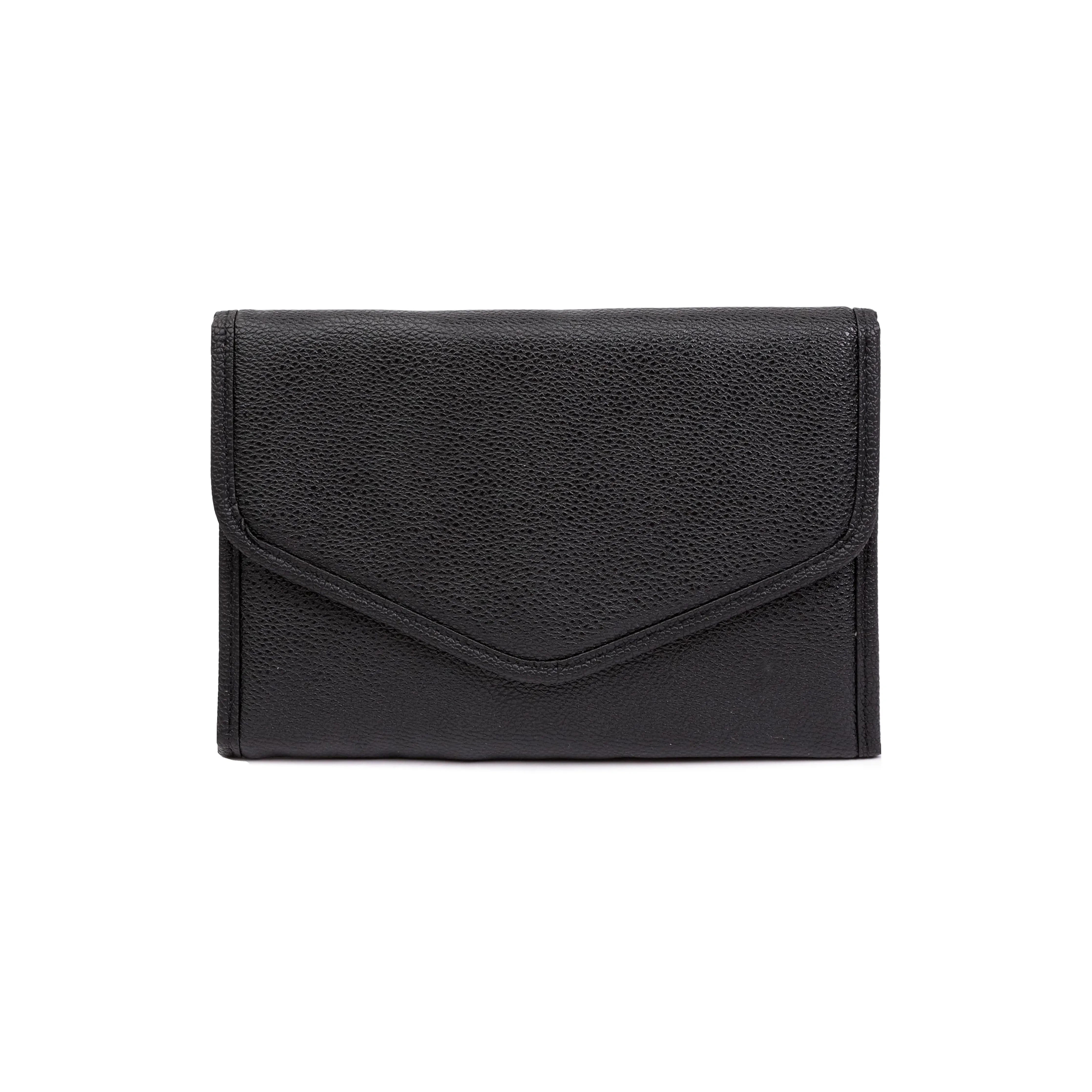 Black Vegan Leather Jewelry Organizer