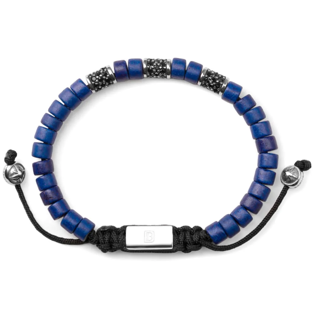 Blue with Silver